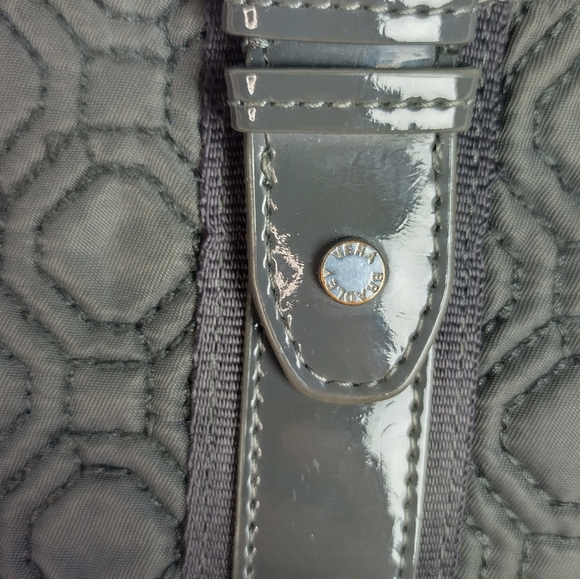 Vera Bradley Gray Quilted Organizer Wallet Magnetic Snap Closure - Picture 3 of 15